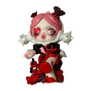 Pop Mart Skullpanda ‘Sweetest Rebel’ – Valentine Punk Vinyl Figure w/ Card & Can